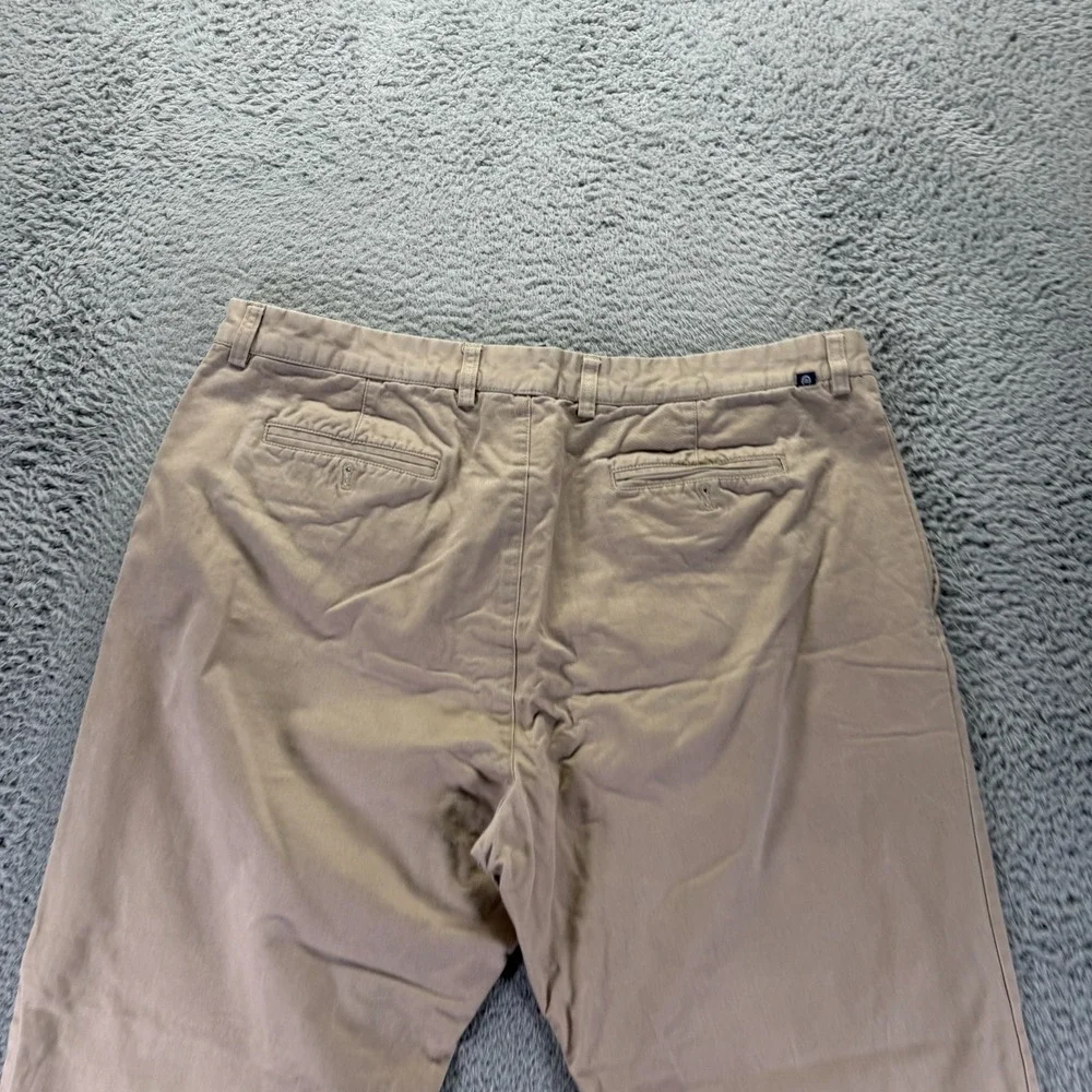 Chaps Pant Men 40x30 Beige Cotton Chino Straight Preppy Business Career Academia